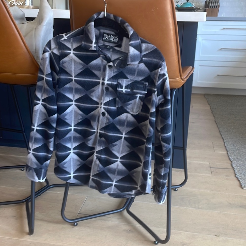 Billabong boys fleece button down